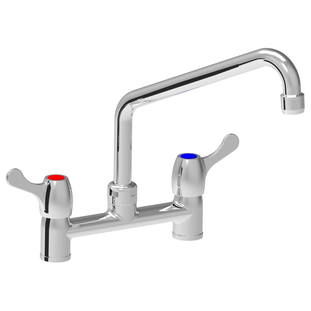 Two holes mixer tap Eco with 1/4 turn handles