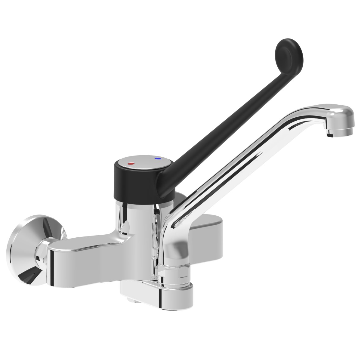 Two holes long lever wall mounted mixer tap