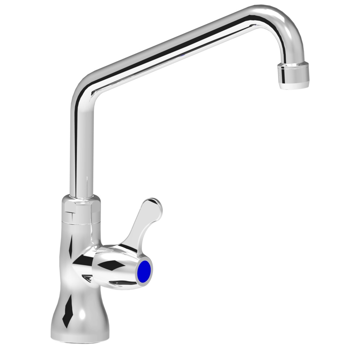 Vertical tap with 1/4 turn handles
