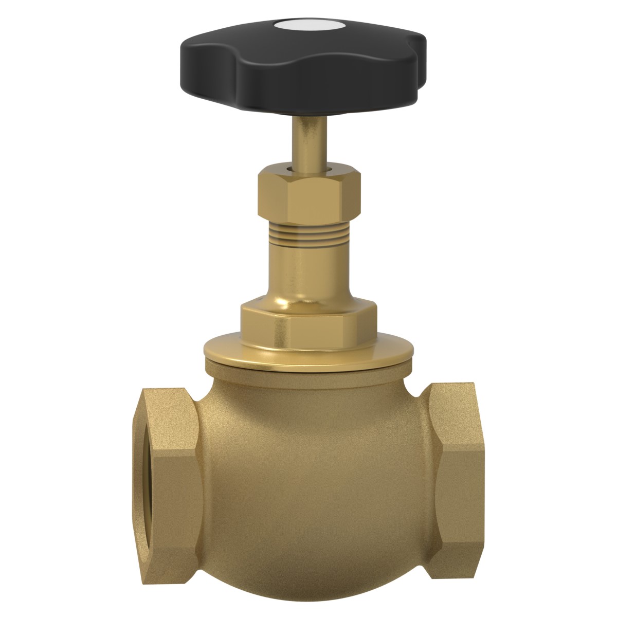 Safety valve with straight connector